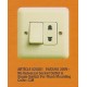 525361-11 UNIVERSAL SOCKET OUTLET&SINGLE SWITCH NG CREAM 